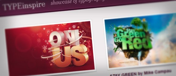 TypeInspire Typography Inspiration Gallery